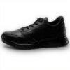 ECCO Exostride M Low Sneaker Homme Noir Cuir Nubuck Confort