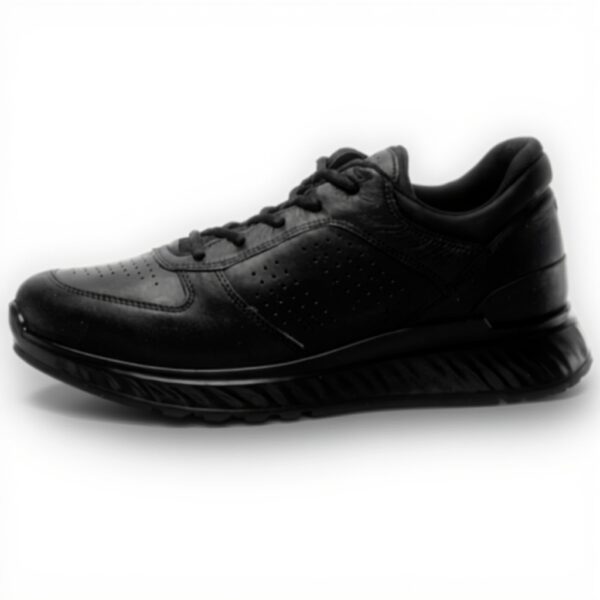 ECCO Exostride M Low Sneaker Homme Noir Cuir Nubuck Confort