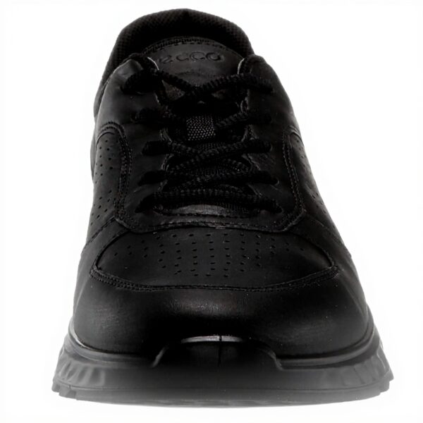 ECCO Exostride M Low Sneaker Homme Noir Cuir Nubuck Confort