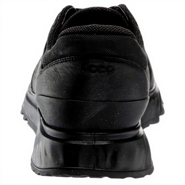 ECCO Exostride M Low Sneaker Homme Noir Cuir Nubuck Confort