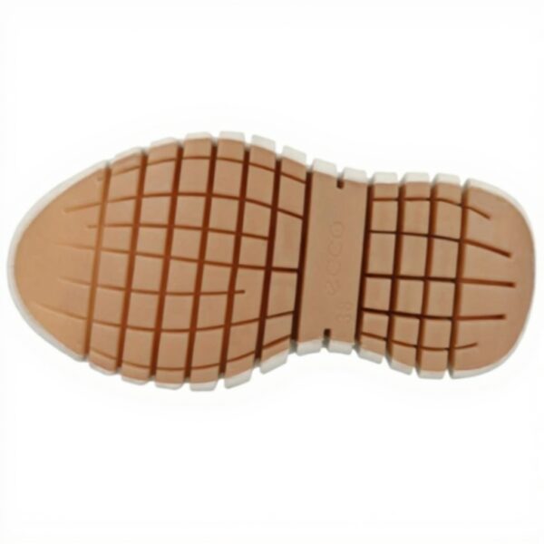 Baskets ECCO Gruuv W Blanc Gris Clair Femme Cuir Souple