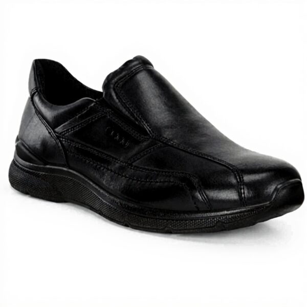 Mocassins ECCO Irving Homme Confortables Noir Cuir