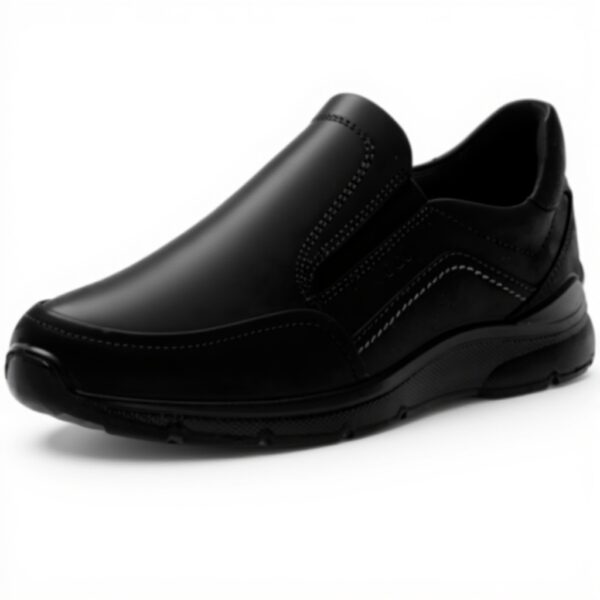 Mocassins ECCO Irving Homme Confortables Noir Cuir