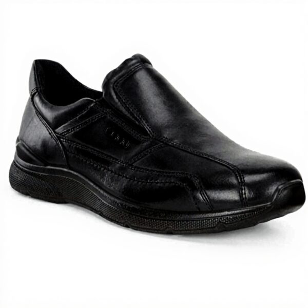 Mocassins ECCO Irving Homme Confortables Noir Cuir