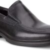 Mocassins ECCO Lisbon Homme Cuir Noir Confort Bureau-1