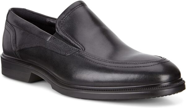 Mocassins ECCO Lisbon Homme Cuir Noir Confort Bureau-1