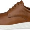 Baskets ECCO Homme Lite Hybrid Cuir Noir Camel Confort-1