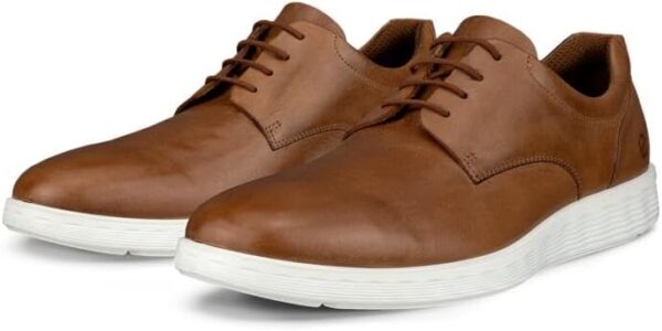 Baskets ECCO Homme Lite Hybrid Cuir Noir Camel Confort-6