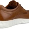 Baskets ECCO Homme Lite Hybrid Cuir Noir Camel Confort-3
