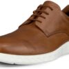 Baskets ECCO Homme Lite Hybrid Cuir Noir Camel Confort-0