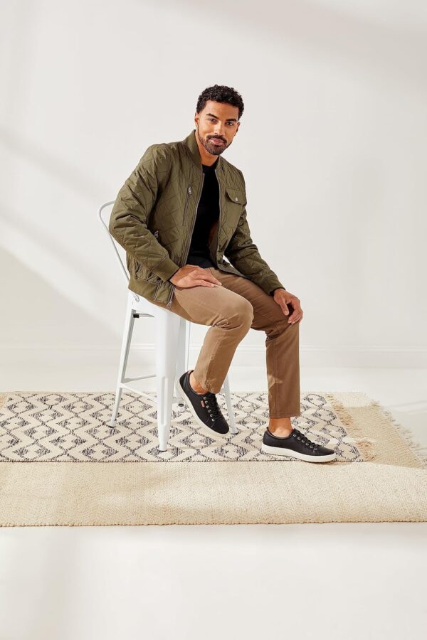 Baskets ECCO SOFT7M Homme Cuir Souple Confort Anatomique-3